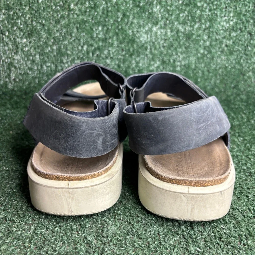 ECCO Flowt Strappy Leather Comfort Casual Walking Vacation Sandal‎ Gray Mens 13